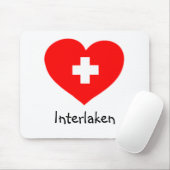 Tapis De Souris Love Interlaken - Coeur suisse mousepad (Avec souris)