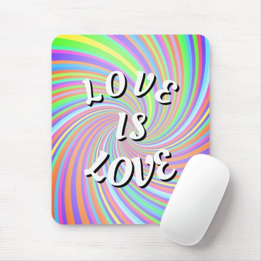Tapis De Souris Love Is Love Fierté (Avec souris)