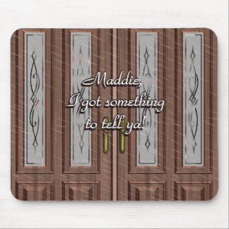 Tapis De Souris Love Knocks Sur La Porte Avant Mousepad