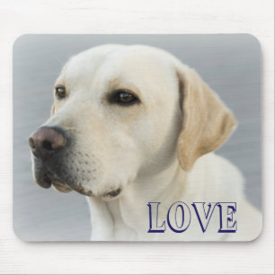 Tapis De Souris Love Labrador Retriever Puppy Dog Mousepad