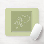 TAPIS DE SOURIS LOVE (LIME) (Avec souris)