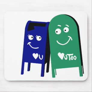 Tapis De Souris love mailboxes : je vous aime