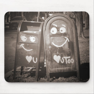 Tapis De Souris love mailboxes : je vous coeur
