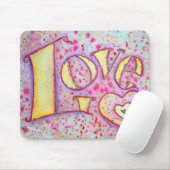 Tapis De Souris Love Mousepad (Avec souris)