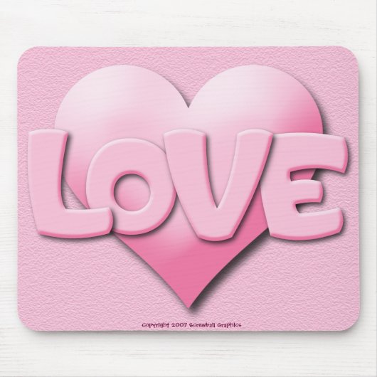 Tapis De Souris Love Mousepad (Devant)