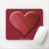 Tapis De Souris Love Mousepad (Avec souris)