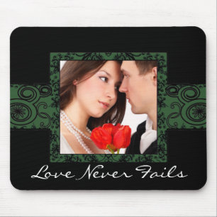 Tapis De Souris Love Never Fails-Mariage Photo MousePad