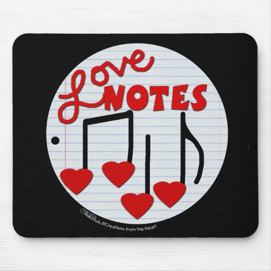 Tapis De Souris Love Note (Devant)