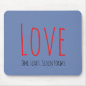 Tapis De Souris Love - One Heart. Seven Forms Mousepad (Devant)
