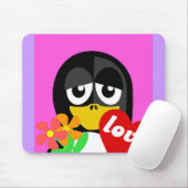TAPIS DE SOURIS LOVE PENGUIN (Avec souris)