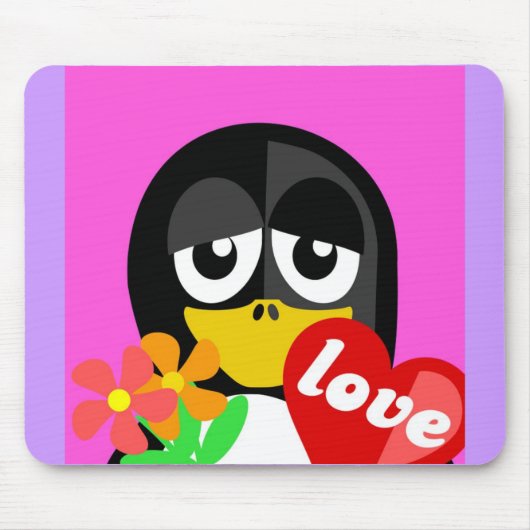 TAPIS DE SOURIS LOVE PENGUIN (Devant)