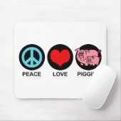 Tapis De Souris Love Piggies Mousepad (Avec souris)