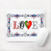 Tapis De Souris Love Portugal (Avec souris)
