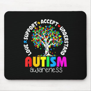 Tapis De Souris Love Support Accepter Comprendre la Sensibilisatio