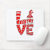 Tapis De Souris Love Teacher Squad Gnome Hearts Valentines Gnome T (Avec souris)