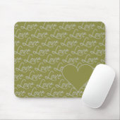 Tapis De Souris Love Text mousepad, personnaliser (Avec souris)