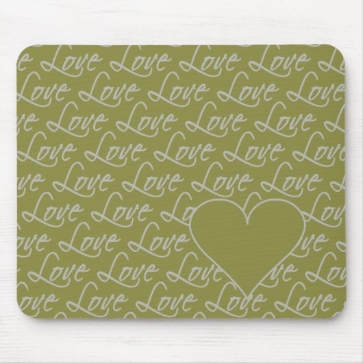 Tapis De Souris Love Text mousepad, personnaliser (Devant)