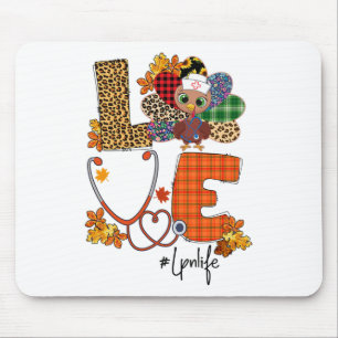 Tapis De Souris Love Turquie Stethoscope Lpn Infirmière Vie Thanks