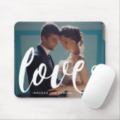 Tapis De Souris Love Typographie et noms Photo Mousepad (Avec souris)
