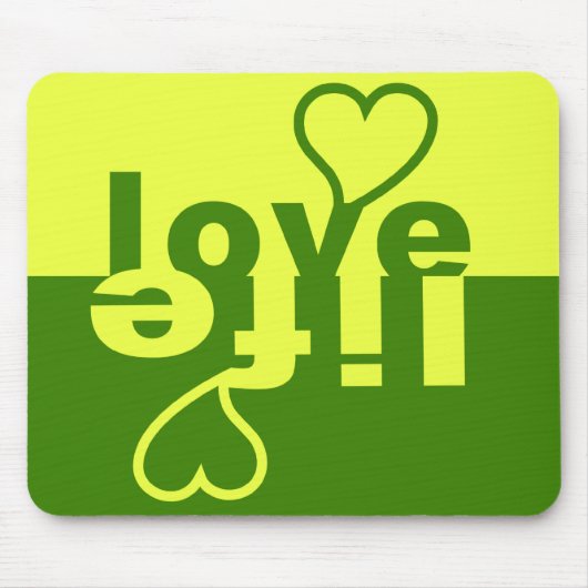 Tapis De Souris Love Vie mousepad (Devant)