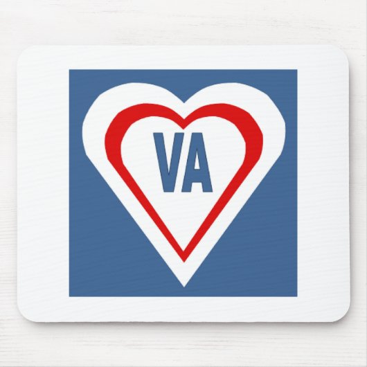 Tapis de souris  LOVE VIRGINIA (Devant)