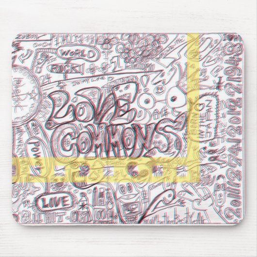 TAPIS DE SOURIS LOVECOMMONS　マウスパッド (Devant)