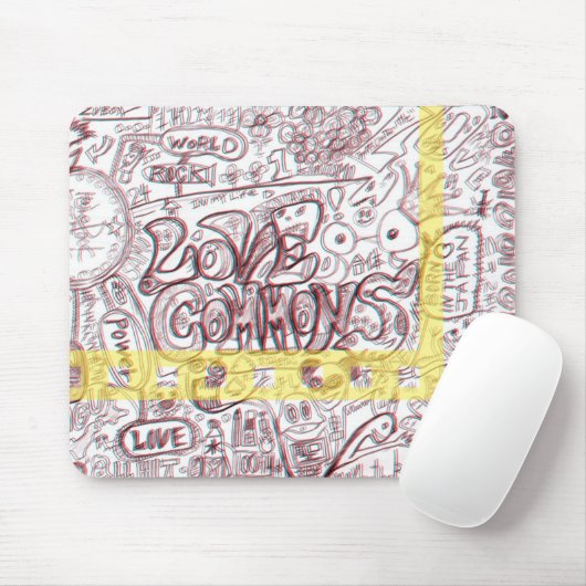 TAPIS DE SOURIS LOVECOMMONS　マウスパッド (Avec souris)
