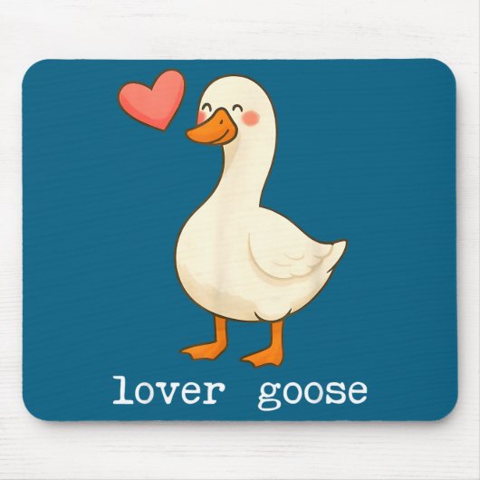 Tapis De Souris Lover Goose And Fighter Goose, Funny Couple Goose  (Devant)