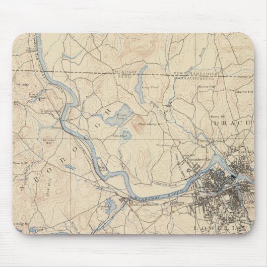 Tapis De Souris Lowell, Massachusetts (Devant)
