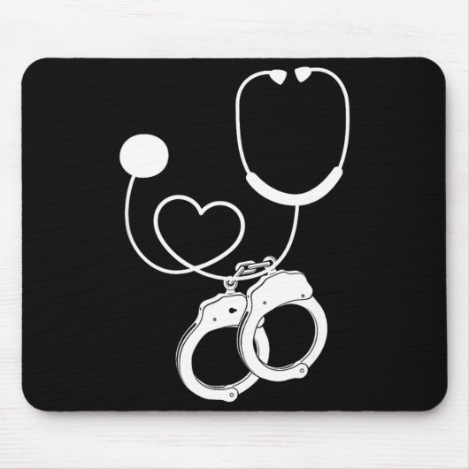 Tapis De Souris Lpn Correctional Nurse Nursing Stethoscope Officer (Devant)