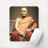 Tapis De Souris Luang Poo Cha Subhaddho ... Moine bouddhiste (Avec souris)