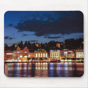 Tapis De Souris Lucerne la nuit