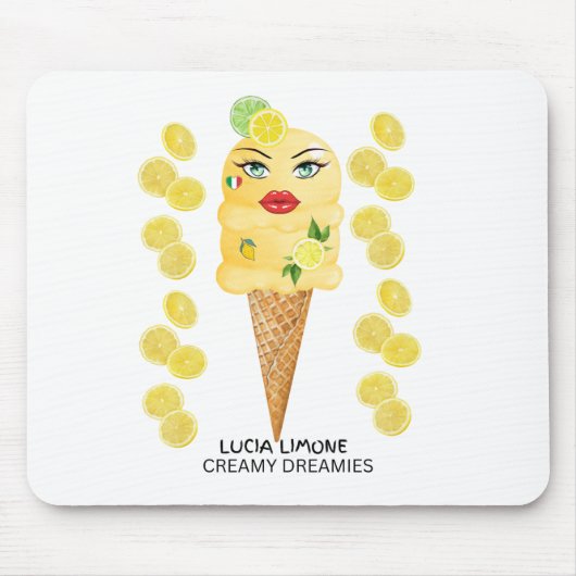 Tapis De Souris Lucia Limone Gelato Creamy Dreamies (Devant)