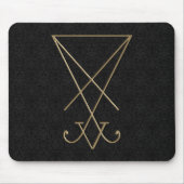 Tapis De Souris Lucifer Alchemy Sigil Gothic (Devant)