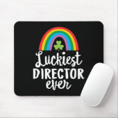 Tapis De Souris Luckiest Director Ever St Patrick Day Shamrocks  (Avec souris)