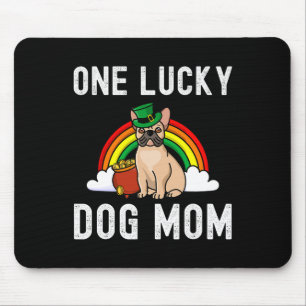 Tapis De Souris Lucky Chien Maman Français Bulldog St Patrick's Da