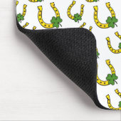 Tapis De Souris Lucky Golden Horseshoe avec Shamrock en blanc (Coin)