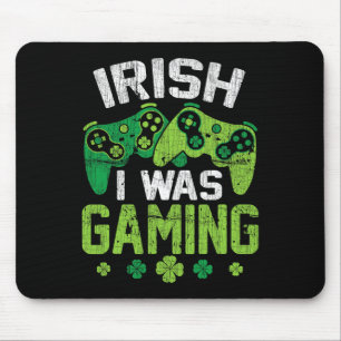 Tapis De Souris Lucky Irish Je Jouais Drôle Vidéo Jeu St Patri