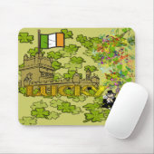 Tapis De Souris Lucky Leprechaun et son château irlandais (Avec souris)