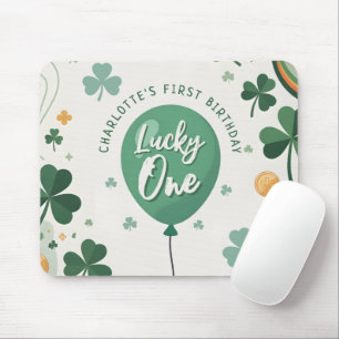 Tapis De Souris Lucky One 1er Anniversaire St Patricks Day Trèfle