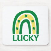 Tapis De Souris Lucky Shamrock Rainbow St patrick (Devant)
