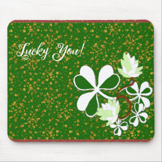 Tapis De Souris Lucky You Green Shamrock Saint Patrick's Day