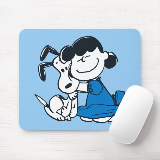 Tapis De Souris Lucy Hugging Snoopy (Avec souris)