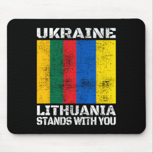 Tapis De Souris L'Ukraine la Lituanie est avec vous Lithuanien Sup