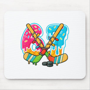 Tapis De Souris Lumière de Noël Goutte de Crème Glacée 67 Hockey