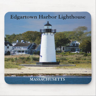 Tapis De Souris Lumière du port d'Edgartown, Massachusetts Mousepa