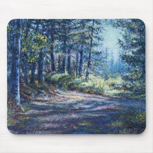 Tapis De Souris "Lumière du soir sur le sentier" (Devant)