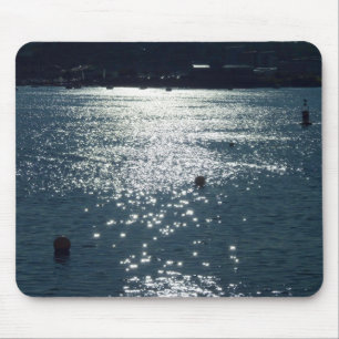 Tapis De Souris Lumière du soleil sur Cardiff Bay