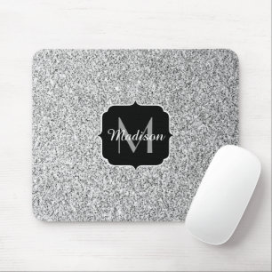 Tapis De Souris Lumière grise argentée scintillement scintille Mon