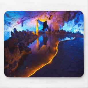 Tapis De Souris Lumières dans la grotte de la flûte de roseau, Chi